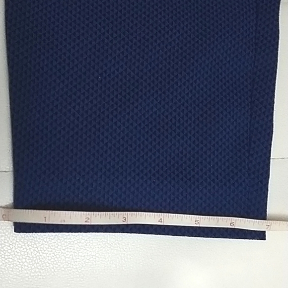 Apt 9 Blue Stretch Flat Front Crop Pants Ankle Length plush - Picture 7 of 8